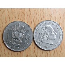 Netherlands 1967 1 Guilden Coin