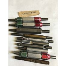 MIXED LOT GO NO GO PLUG GAGES,.341,.345,.350,.335,342,.347, .338",.350",ES