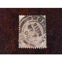 1881 GB Queen Victoria SG172 1d lilac used stamp date May 7 1900