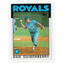 1986 Topps Dan Quisenberry baseball card #50 – Royals
