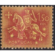 PORTUGAL, Seal of King Dinis, horseback, orange 1953, 1.50 Esc,