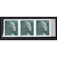 3617 23c George Washington Very Fine MNH Strip of 3 PA3808