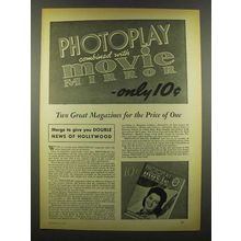 1940 Photoplay Magazine Ad - Combined with Movie Mirror