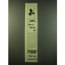 1940 Pimm's No.1 Cup Ad - Let's face it