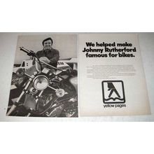 1976 Yellow Pages Phone Book Ad - Johnny Rutherford