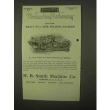 1922 H.B. Smith No. 129-A 4 Side Molding Machine Ad