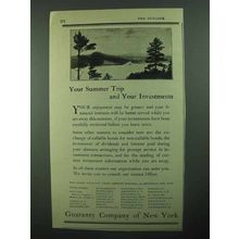 1922 Guaranty Company of New York Ad - Summer Trip