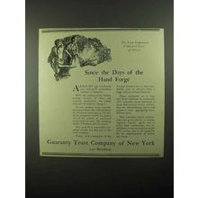 1922 Guaranty Trust Company of New York Ad - Hand Forge