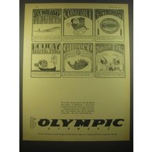 1966 Olympic Airways Ad - Jet Holiday Flights