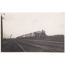 LMS 5-MT Class 4-6-0 William Stanier Train Real Photo Postcard