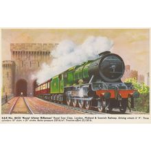 LMS Royal Scot Class Ulsterman 4-6-0 46122 Scottish Train Postcard