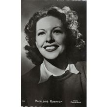 A Very Young Madeleine Robinson French Actress Rare Carlet Aine Postcard