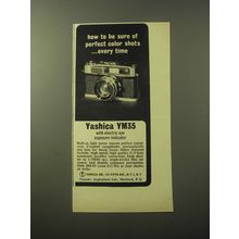 1960 Yashica YM35 Camera Ad - How to be sure of perfect color shots ..every time