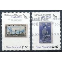 150th Anniv of NZ Stamps: $1.50 & $2 - New Zealand 2005 - F H - SG 2780/1