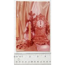 old Polish postcard of Antique Clock