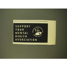 1961 National Association for Mental Health Ad - Support your mental health