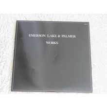 EMERSON LAKE AND PALMER, WORKS TRIFOLD DOUBLE VINYL LP.