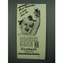 1942 Gerber's Baby Food Ad - Mixed Vegetables