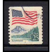 Used 2280 25c U.S. Flag Fine CNS 3 PA6193