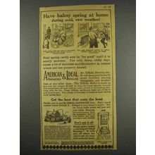 1916 American Radiators and Ideal Boilers Ad - Balmy
