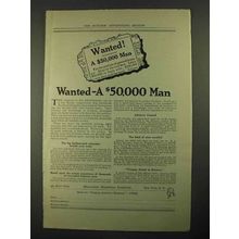 1916 Alexander Hamilton Institute Ad - Wanted