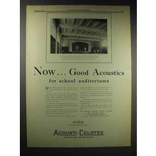 1929 Acousti-Celotex Ad - St. John's Parish Hall