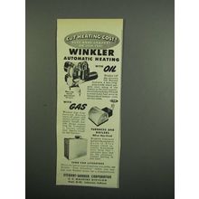 1953 Stewart-Warner Winkler Automatic Heating Ad