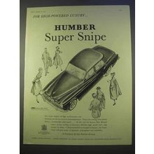1955 Humber Super Snipe Car Ad - High-Powered