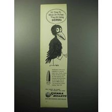 1958 Sierra Bullets Ad - .30 Cal. 110 gr. - Move On