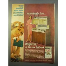 1963 Hotpoint Hallmark Electric Range Ad - Easy Clean