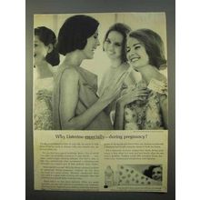 1963 Listerine Antiseptic Ad - During Pregnancy