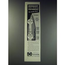 1963 Hornady Bullets Ad - Hornady game-stopping performance