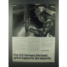 1985 Continental Grain Ad - Best Price Supports Exports