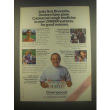 1985 Vicks Cremacoat Ad - Doctors Have Given