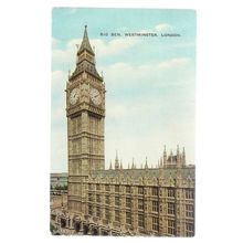 BIG BEN, WESTMINSTER, LONDON . unused vintage postcard by Valentine =