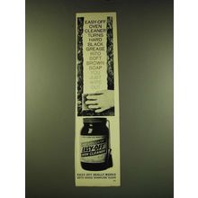 1966 Easy-Off Oven Cleaner Ad - turns hard black grease into soft soap