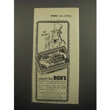 1951 Rich's Crystalized Canton Ginger Ad - By Ginger!