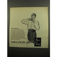 1955 Saks Fifth Avenue Fashion Ad - Dress Dacron