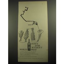 1956 Noilly Prat Vermouth Ad - art by Saul Steinberg