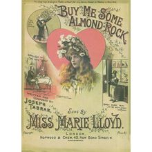 Buy Me Some Almond Rock Miss Marie Lloyd Theatre Poster Postcard