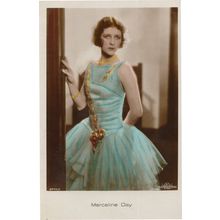 Marceline Day Film Actress Hand Coloured Tinted Real Photo Postcard