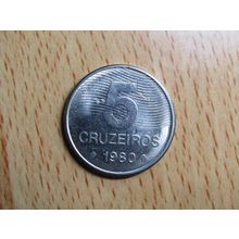 Brazil Brasil 1980 5 Cruzeiros Coin