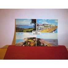 multiview, SANDOWN and SHANKLIN, ISLE OF WIGHT used postcard Colourmaster =
