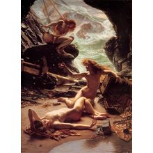 Poynter_The_Cave_of_the_Storm_Nymphs Poster Canvas Movie Film Print A0 A1 A2 A3