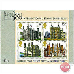 1978 Buildings Miniature Sheet MS1058 Mounted Mint