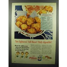 1953 Crisco Shortening Ad - Pineapple Fritters