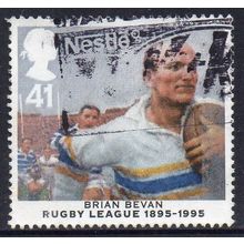 GB 1995 Centenary of Rugby League - Brian Bevan 41p Used