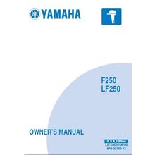 YAMAHA F250 LF250 OWNERS MANUAL 2005 OUTBOARD MOTOR 83 PAGES ENGLISH US EDITION