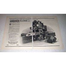 1922 American Planer Ad - As Conditions Differ