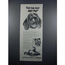 1949 Kellogg's Gro-Pup Dog Food Ad - Can't Help